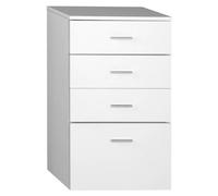 Aqualine ZOJA/KERAMIA FRESH: Mueble bajo para lavabo con cajones, 50x78x29 cm, color blanco