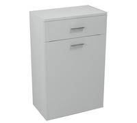 Aqualine ZOJA/KERAMIA FRESH: Mueble bajo para lavabo con cesto para ropa, 50x78x29 cm, color blanco