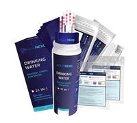 AQUANEXO 21 parámetros, 125 + 20 tiras de prueba de agua potable + 2 x pruebas de bacterias coliformes, tiras de prueba de pH, probador de agua potable, medición de dureza del agua, prueba de dureza
