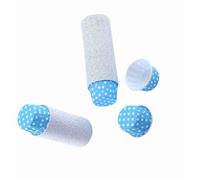 aqxreight 100 Uds. Revestimientos para Cupcakes, Tazas para Hornear para Horno, Microondas, Congelador, 8 Colores, Fundas para Muffins Antiadherentes de Alto Calor, Decoraciones para Fiestas (puntos