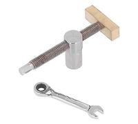 aqxreight 2 Unids Carpintería Escritorio Clip Banco de Trabajo Abrazadera Fija Rápida Accesorio de Latón Tornillo de Banco con 4 Perros de 20 Mm, Acero Inoxidable Mecanizado CNC y Latón, para (Perro