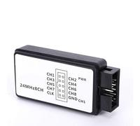 aqxreight Analizador Lógico de 8 Canales, Dispositivo USB Portátil con Frecuencia de Muestreo de 24 M, Ancho de Banda de 80 Ns para Automoción, Comunicaciones y Sistemas Informáticos