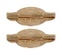 aqxreight Bisagras de Latón Antiguo, 2 Juegos de Bisagras Pequeñas para Cajones, Puertas, Armarios, Armarios, Mesa Plegable, Junta de Doble Pasador y Acabado, Herrajes para Muebles para el Hogar