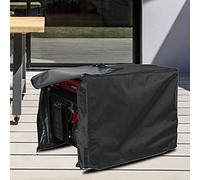 aqxreight Cubierta para Generador Eléctrico, Poliéster 210D, a Prueba de Nieve, para Uso en Exteriores, Jardín, Patio, Resistente Al Viento (BLACK)