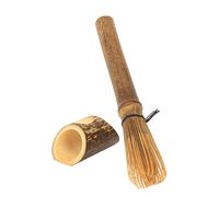 aqxreight Juego de Batidor y Soporte de bambú Matcha, Chasen para la Ceremonia Tradicional Japonesa del té, Herramienta para Mezclar té Matcha con Soporte de Secado