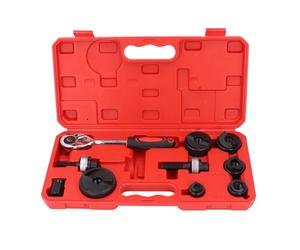 aqxreight Kit de Perforador con Orificio Ciego de Trinquete de 1/2" 2" con 6 Tamaños de Punzón para Acero Suave, Aluminio, Fibra de Vidrio y Plástico
