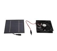 aqxreight Kit de Ventilador de Panel Solar de 10 W para Vehículos Recreativos, Yates, Invernaderos, Casas para Mascotas, gallineros: Ventilador para Circulación Eficiente y Ahorro de Energía