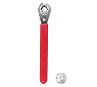 aqxreight Llave de Trinquete de Terminal de Batería de 5/16 Pulgadas de 0.4 Pulgadas con Cabezales de 10 Mm y 5/16 Pulgadas para Automóviles Camiones RVS Asegurar una Herramienta Compacta