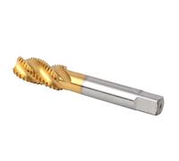 aqxreight Macho de Roscar en Espiral X 2,5 MM, Macho de Roscar de Acero de Alta Velocidad de Cobalto para Herramienta de Corte de Hilo de Mecanizado de Agujero Ciego de Aleación de Cobre y Acero