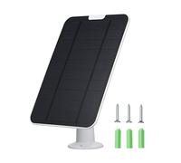aqxreight Panel Solar de 5 W para Cámara de Seguridad Exterior, IP65 Solar con Cable de 9.8 Pies, Compatible con Cámaras con Batería Recargable DC 5 V, No para Cámaras Arlo Enchufables