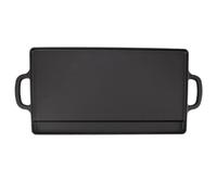 aqxreight Placa de Parrilla de Doble Cara, Plancha Reversible de Hierro Fundido para Estufas de Gas e Inducción, Distribución Uniforme del Calor para Asar a la Parrilla, Acampar Al Aire Libre y Uso