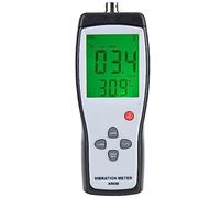 aqxreight Probador de Vibración LCD Medidor de Medidor de Vibrómetro Vibration Tester AS63B Piezoeléctrico La Entrada Eléctrica del Transductor La Aceleración de Velocidad Muestra La Potencia de