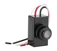 aqxreight Sensor de Control de Luz de Fotocélula 10 V 50 V CC, Interruptor Automático Día/noche para Farola LED, Luz de Puerta de Pasillo de Patio, Sensor Fotoeléctrico con Retardo Antiinterferencias