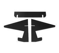 aqxreight Soporte de Exhibición de Libros de Acrílico, Soporte para Libros, Estantería para, Estantería de Oficina para Cocina, Hogar, Blanco o que los de Fácil Uso Son el para Otros Usos en (BLACK)
