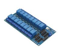 aqxreight Tablero de Control del Módulo de relé de 5 V de 16 Canales con Optoacoplador para Microcontrolador El Voltaje del Módulo No Puede 2 de relé de de 5 V de de 16 Canales de