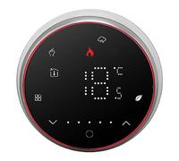 aqxreight Termostato Inteligente Pantalla LED Programable por 1 Semana Termostato Digital Redondo Empotrado AC95?240V para de Calentamiento de Agua Pantalla Negra Oferta de Ahorro Ojo La Interfaz