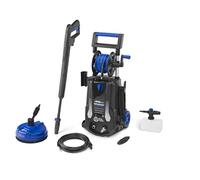 AR Blue Clean Hidrolimpiadora de Alta Presión con Kit de Limpieza de Tuberías y Patio Cleaner e-2000 HRD (2000 W, 150 bar, 440 l/h), Color Negro Y Azul