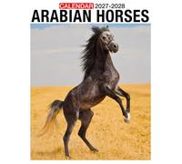 Arabian Horses Calendar 2027 - 2028: 24 Month Planner Jan 2027 to Dec 2028 with US Holidays Large Monthly Planner for Home Office School and Family
