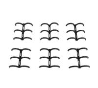 Aramox 50PCS Peine Encuadernación PP Carpeta Peine 16mm 3 Anillas Encuadernadora para A4 A5 A6 A7 B5 Informes Presentaciones Revistas Calendarios Hojas de Repuesto Profesores Estudiantes (BLACK)
