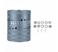 Aramox Afilador de Electrodos de Tungsteno Cabeza de Amoladora, Herramienta de Soldadura TIG con Ranura de Corte 6 Tamaños 8 ángulos 48 Agujeros 10 Dobles Ruedas Esmeril 3 Mandril