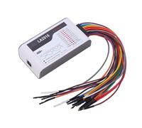 Aramox Analizador Lógico Analizador Lógico USB de 16 Canales Umbral de Frecuencia de Muestreo de 200 M Rango de 50 V a Más 50 V Memoria de 1 Gbits para Depuración de Circuitos Pruebas Electrónicas