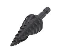 Aramox Broca Escalonada HSS M2 Vástago Hexagonal con Ranura en Espiral 9 Pasos 4 a 20 Mm Punta de 118 Grados para Perforación de Metal, Madera y Plástico con Taladros Inalámbricos y Usuarios de (10