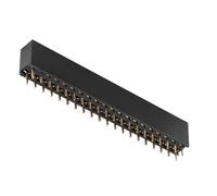 Aramox Cabeceras de Pines Hembra 2x20 Pines Conector de Zócalo de Doble con Paso de 2,54 Mm para Placas PCB, Fácil Instalación Transmisión Estable Ajuste Preciso para Placa de Pruebas IC RPi