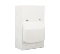 Aramox Caja de Distribución de Energía Caja de Distribución de Transferencia de Hierro 6 Circuitos 260 X 160 X 90 Mm con Riel DIN y Terminal de Cableado para Uso de Energía Principal del Generador