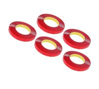 Aramox Cinta Acrílica de Doble Cara, Cinta de Montaje Extraíble, 5 Rollos de 0,1 Mm de Grosor, 15 Mm X 10 M, Adherencia Resistente, Segura para la Pared, Instalación en Interiores y Exteriores para