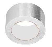 Aramox Cinta de Papel de Aluminio Paño de Fibra de Vidrio con Adhesivo Fuerte 25 M 0,21 Mm para Reparación de Conductos HVAC Aire Acondicionado Refrigerador Blindaje Térmico Automotriz (6cm)