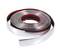 Aramox Cinta Decorativa Flexible para Moldura de Coche, PVC, Plateado, 500 X 2,5 Cm, Protector de Borde Adhesivo de Fácil Corte para Interior, Exterior, Carrocería, Parachoques, Coches Universales