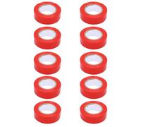 Aramox Cinta Eléctrica, Cinta Aislante Adhesiva Resistente Al Agua Retardante de Llama de PVC Rojo para Reparaciones de Automóviles de Cableado Interior y Exterior 10 Rollos de 20 Mm X