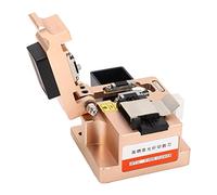 Aramox Cleaver Cortador óptico de Acero de Tungsteno de Aleación de Aluminio Dorado de 9 a 16 Mm Ranuras Individuales 3 en 1 Retorno Automático para Técnicos de Campo de Empalme FTTH