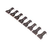 Aramox Clips de Gancho para Ladrillos Perchas de Acero para Ladrillos Paquete de 8 Se Adapta a 2 Estándar de 1 4 a 2 3 8 Pulgadas para Colgar Decoraciones Plantas Luces en Paredes de Ladrillo en