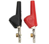 Aramox Clips de Prueba de Aguja, Abrazaderas de Prueba Eléctricas de Cuproníquel y PVC, Reemplazo de Clip de Cargador de Batería sin Pelado de Apertura de 25 Mm para Pruebas de Voltaje de Camión de
