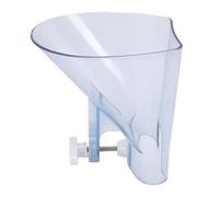 Aramox Embudo de Harina de Plástico Transparente con Soporte para Mezclador, Embudo de Tazón con Abrazadera Ajustable, Boca Ancha, Cierre Rápido, Se Adapta a Tazones de 3,5 a 7 Cuartos para