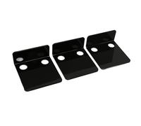 Aramox Estante de Pared para Cámaras de Seguridad Pequeñas, Soporte Acrílico para Cámara de Vigilancia, Estante de Pared, 3 Piezas, 3,9 X,9 X 1,77 Pulgadas, Soporte Adhesivo sin Taladro para (Black)
