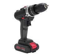 Aramox Kit de Herramientas con Taladro Eléctrico, 1450 Rpm, 25 Torsiones, a la Derecha y a la Izquierda, 350 W, sin Escobillas, para Bricolaje doméstico. (Enchufe de la UE)