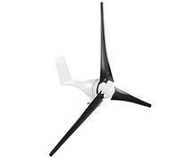 Aramox Kit Generador de Turbinas Eólicas 100W Aerogenerador de Aleación y Plástico con Controlador 3 12V 24V 48V para Barcos Cabinas Terrazas y Carga de Casas Móviles (24V)