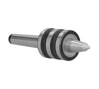 Aramox Live Center MT2 Centro Giratorio Acero de Alta Velocidad y Aleación de Acero para Herramientas Precisión de 0,01 Mm Punta de 60 Grados para Torno CNC Contrapunto Soporte de Eje para Carpintería
