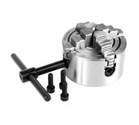 Aramox Mandril Para Torno K72-80 Lathe Chuck, Accesorios de Máquina de 3 Pulgadas con Fuerza Agarre Superior y Mayor Durabilidad, Adecuada para Procesar Materiales Especiales, Mandíbulas Ajustables I