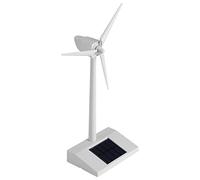 Aramox Molino de Viento Solar de Juguete ABS Mini Molino de Viento con Energía Solar 14 X 9 X 26 Cm Velas Giratorias Modelo de Enseñanza Decoración del Hogar para Niños Exhibición de Ciencia en el