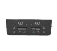 Aramox Panel de Aire Acondicionado Trasero LCD Táctil Panel de Control de Aire Acondicionado Trasero Configuración de Temperatura de Zona Dual Sincronización Delantera Trasera Dirección del Ajuste de