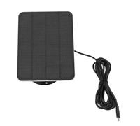 Aramox Panel Solar Monocristalino de 5W, Módulo de Alimentación de Silicio con Cable de 9,8 Pies, Soporte y Base, 14,5 X 11,5 Cm para Sistemas de Monitoreo Solar e Instalaciones Fijas