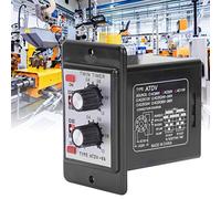 Aramox Perilla Control Tiempo Relé Temporizador Relé AC110V 50 60Hz CMOSIC 4 Rangos de Tiempo 5A Carga Separada ON OFF Configuración para Paneles de Control Usuarios Industriales
