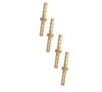 Aramox Reductor de Púas para Manguera de Latón, 4 Piezas Conector de Conexión de Púas de Latón de 4 Mm a Mm para Mantenimiento de Tuberías, Conexión Reductora, Reparación de Tuberías Químicas,