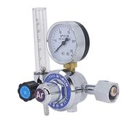 Aramox Regulador de Gas para Soldador Latón Argón 25L Min Medidor Dual Válvula Chapada de Entrada de 15MPa para Laboratorios de Soldadura MIG TIG Fabricación Industrial