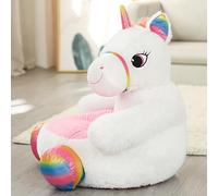 Aramox Sofá para Niños Sofá Corto de Felpa para Niños Pequeños Algodón PP Forma Animal 19,7 X 19,7 X 17, Pulgadas Asiento y Almohada 2 en 1 Suave y Transpirable para Pequeños Sala de Juegos