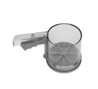 Aramox Taza Medidora Transparente para Tamiz de Harina, Tamiz para Hornear de Malla Fina de Acero Inoxidable con Operación Tipo Prensa y Escala Transparente para Harina, Azúcar, Cacao, Panaderos