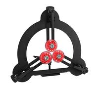 Aramox Torno de Torneado de Madera Soporte Estable Soporte Central de Torno de Acero con 3 Rodillos Cubiertos de Goma Rodamientos Dobles Sujeción de 1 2 a 6 Pulgadas para Tornos Oscilantes de 8
